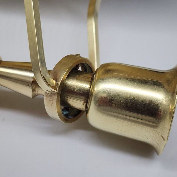 Nautical Brass Candle Holder Swivels While Walking 4.5" Tall VTG MCM - Picture 7 of 9